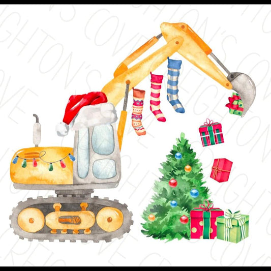 Excavator Christmas