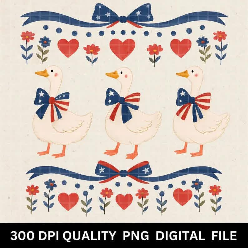 Patriotic Geese